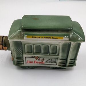 Vintage Jim Beam San Francisco Powell & Mason‎ Trolley Car Decanter Empty 1968